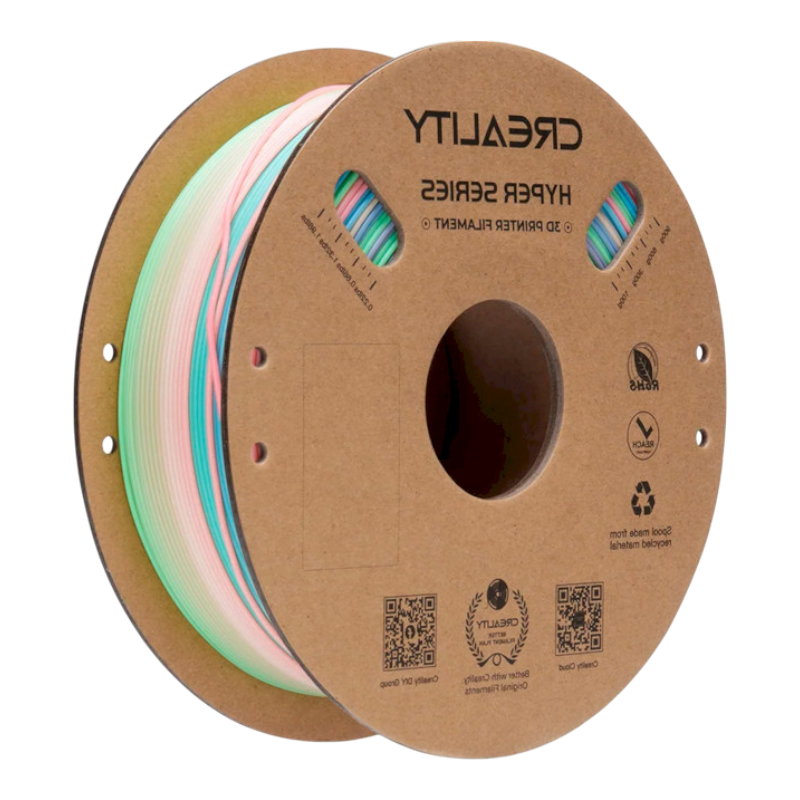 Філамент (пластик) для 3D принтера CREALITY Hyper PLA 1кг, 1.75мм, веселковий, дика квітка (довгий градієнт) (3301010426)